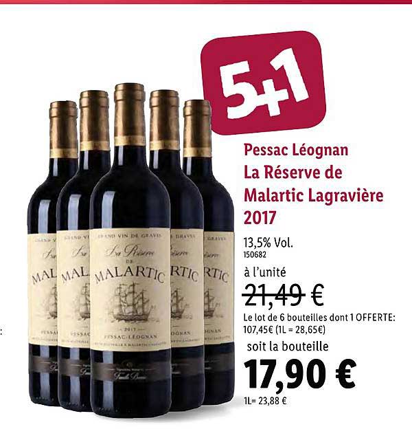 pessac léognan la réserve de malartic lagravière 2017