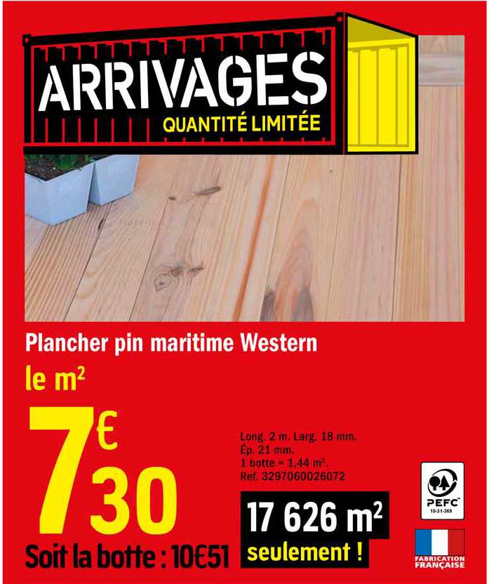 Plancher Pin Maritime Western
