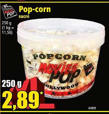 pop corn sucré movies pop