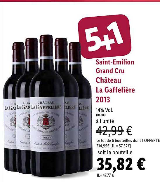 saint emilion grand cru château la gaffelière 2013