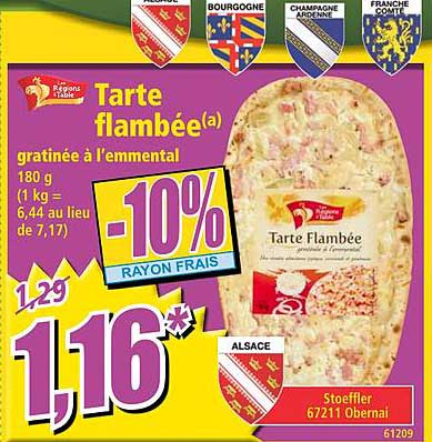 tarte flambée les régions à table