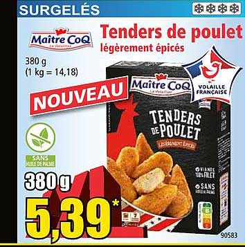 tenders de poulet maître coq