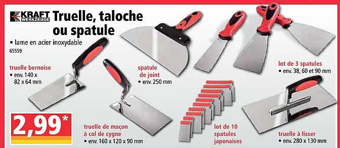 truelle taloche ou spatule kraft werkzeuge