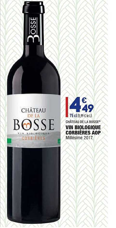 vin biologiques corbières aop château de la bosse
