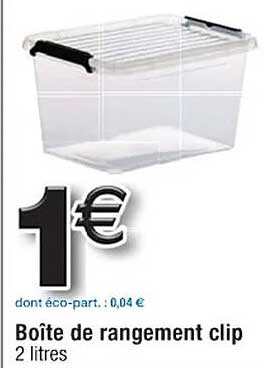 Boîte De Rangement Clip