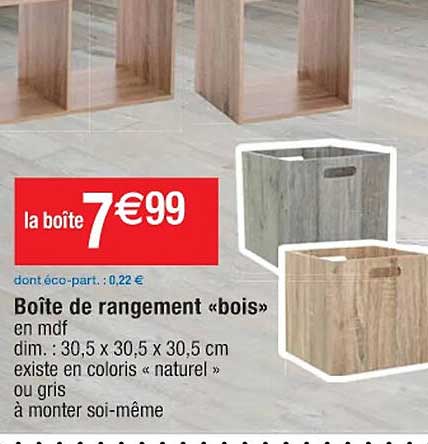 Boîte De Rangement «bois»