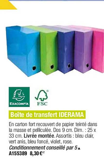 Boîte De Transfert Iderama Exacompta