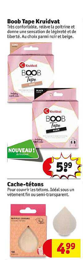 boob tape kruidvat ou cache-tétons