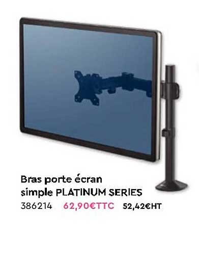 bras porte écran simple platinum series