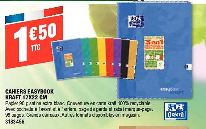 Cahiers Easybook Kraft 17x22 Cm