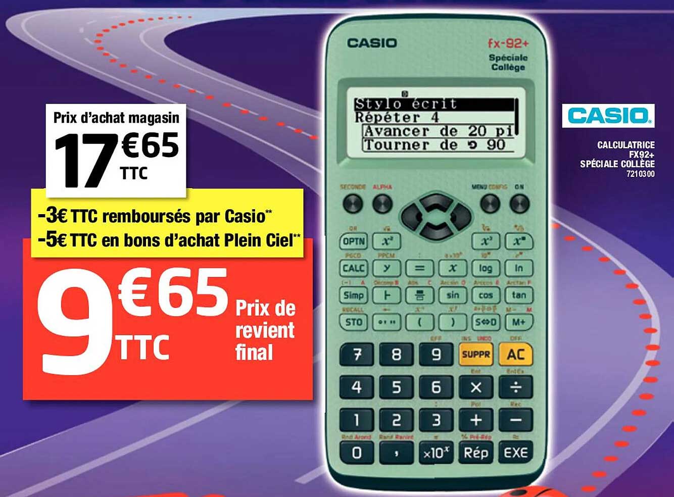 Casio Calculatrice Spéciale Collège