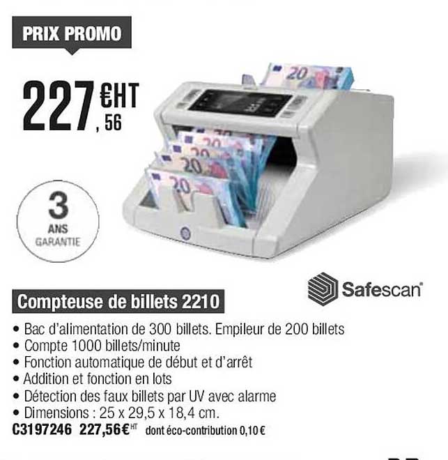 compteuse de billets 2210 safescan