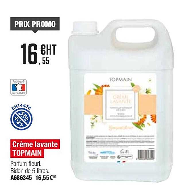 crème lavante topmain