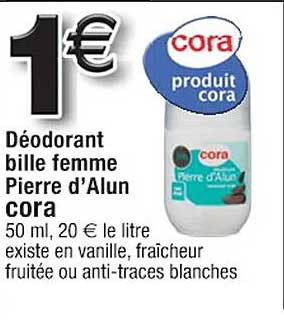 Déodorant Bille Femme Pierre D'alun Cora