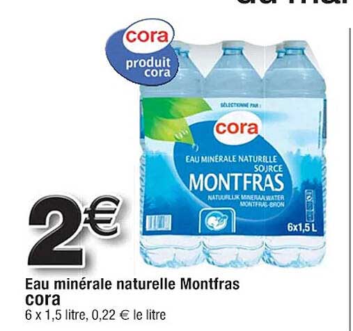Eau Minérale Naturelle Montfrais Cora