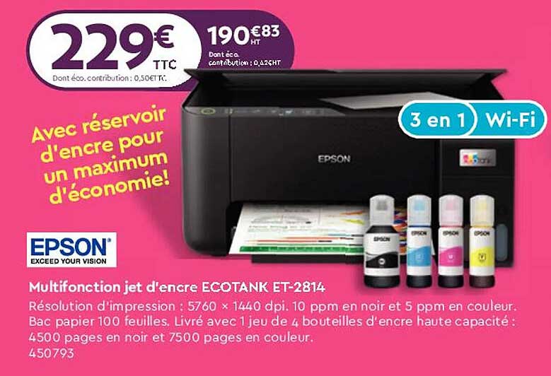 epson multifonction jet d'encre ecotank et-2814