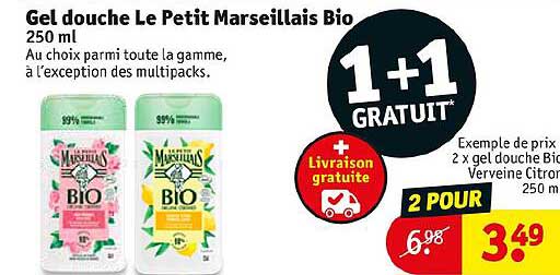 Gel Douche Le Petit Marseillais Bio