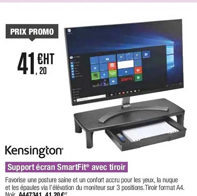 kensington support écran smartfit avec tiroir