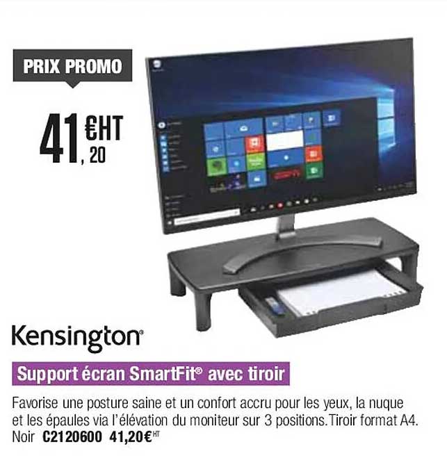 kensington support écran smartfit avec tiroir