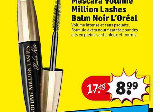mascara volumr million lashes balm noir l'oréal