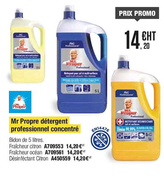 mr propre détergent professionnel concentré