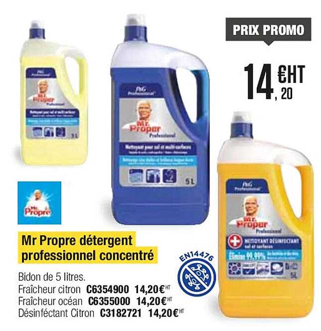mr propre détergent professionnel concentré