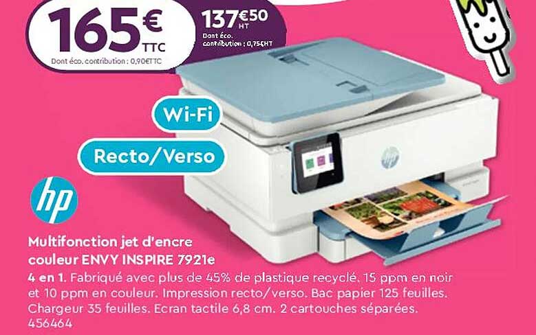 multifonction jet d'encre couleur envy inspire 7921e hp