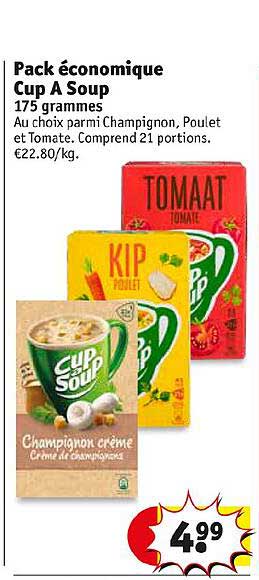 pack économque cup a soup