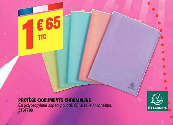 protège-documents chromaline