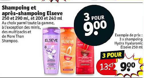 shampoing et après-shampoing elseve