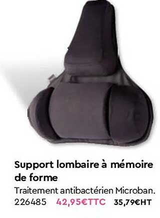 Support Lombraire à Mémoire De Forme