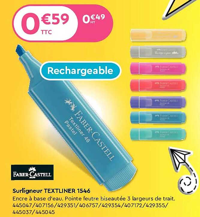 surligneur textliner 1546 faber-castell
