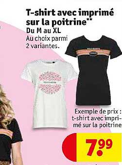 t-shirt avec imprimé sur la poitrine