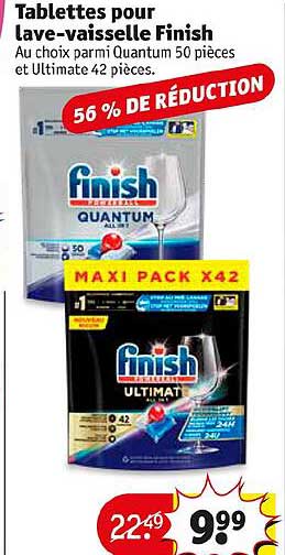 tablettes pour lave-vaisselle finish