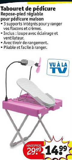 tabouret de pédicure