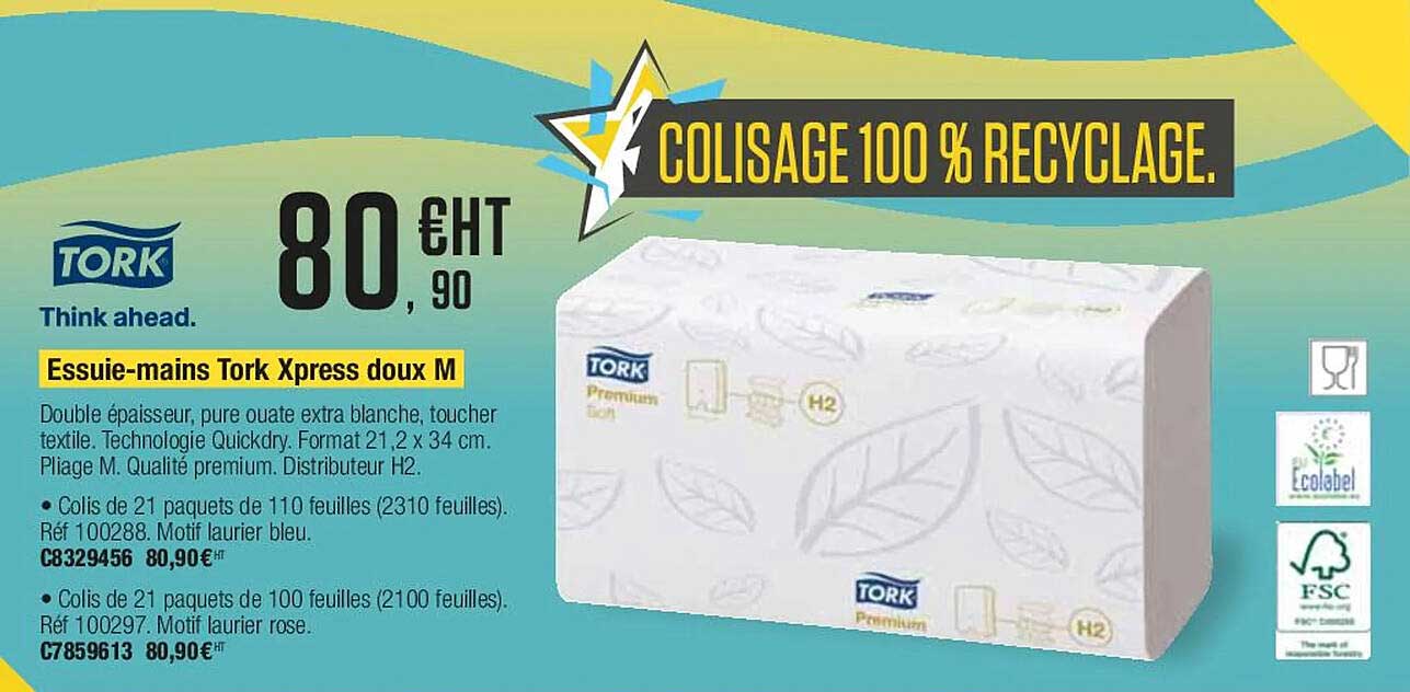 tork essuie-mains tork xpress doux m