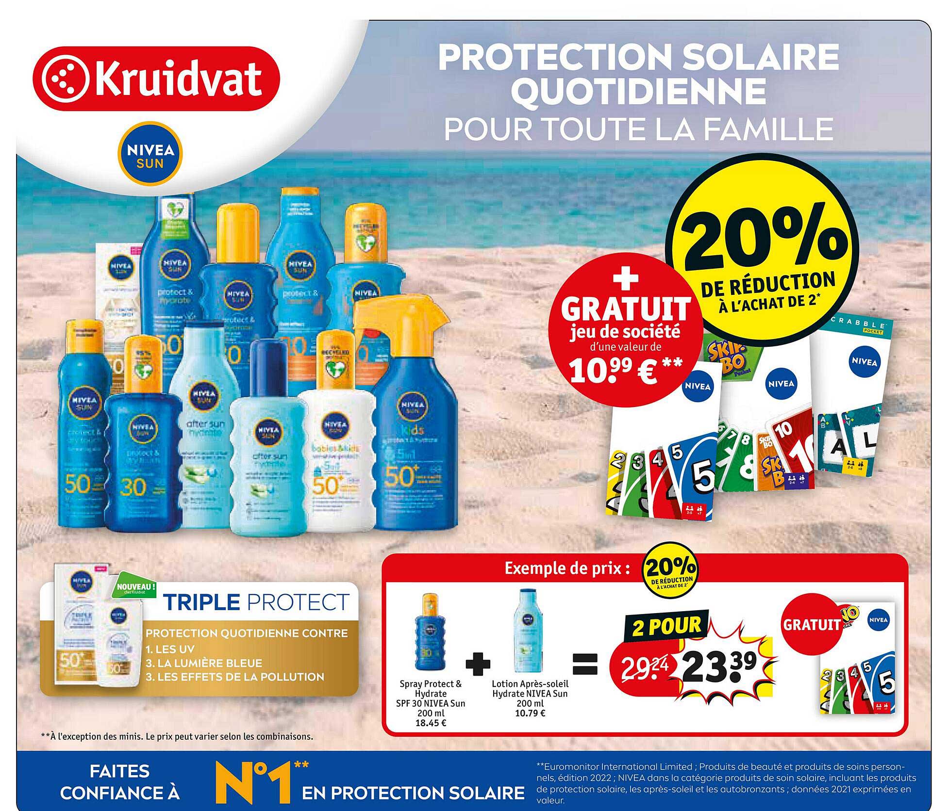protection solaire quotidienne nivea