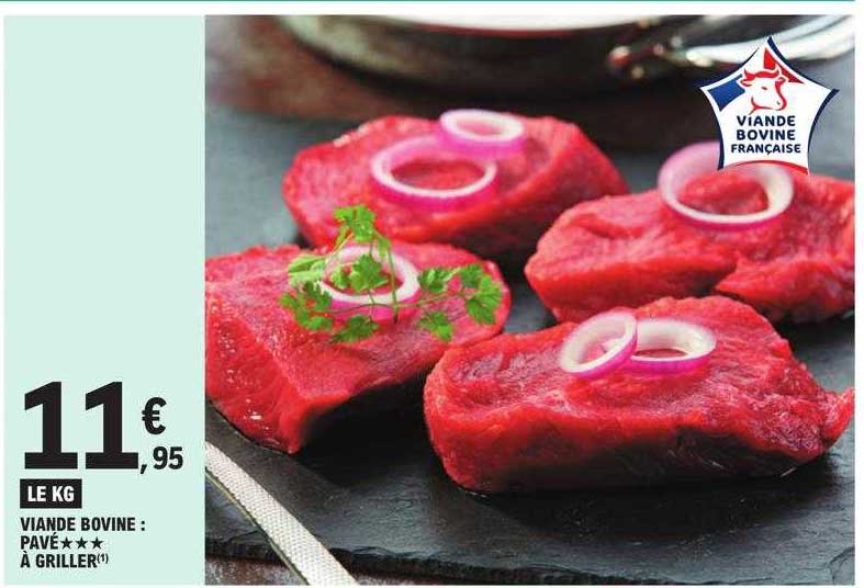 Viande Bovine : Pavé***à Griller