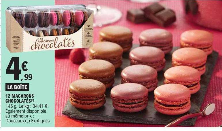 12 Macarons Chocolatés
