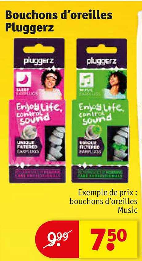 bouchons d'oreilles pluggerz