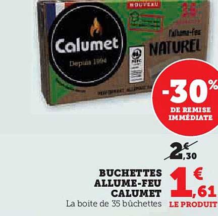 bûchettes allume-feu calumet