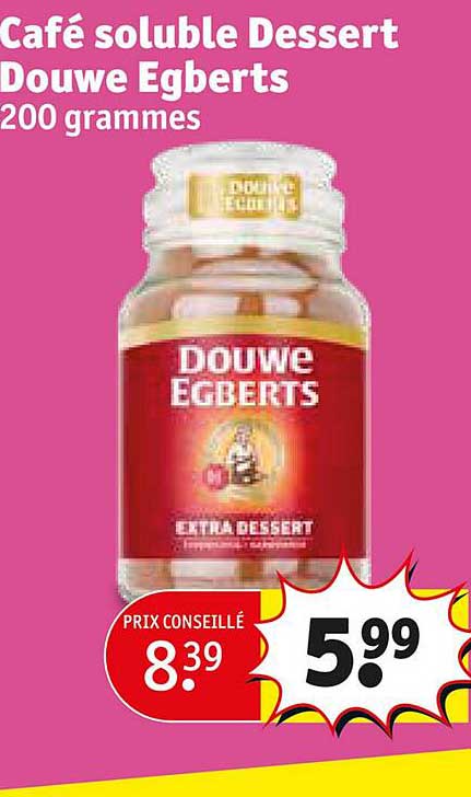 café soluble dessert douwe egberts