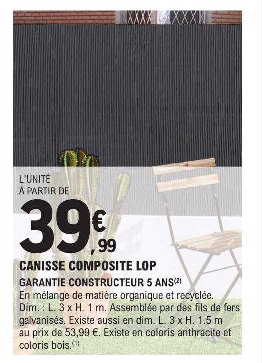Canisse Composite Lop