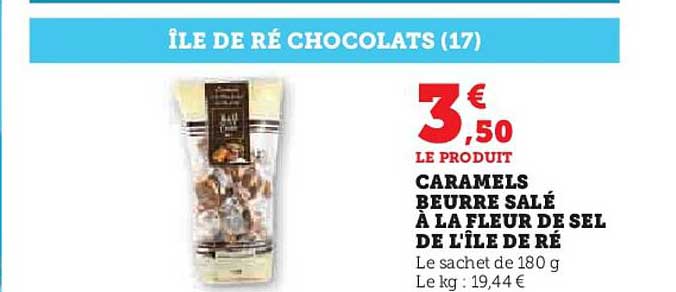 caramels beurre salé à la fleur de sel de l'île de ré