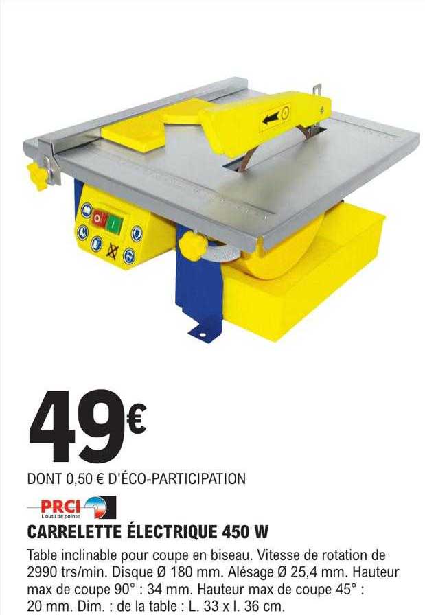 Carrelette électrique 450w