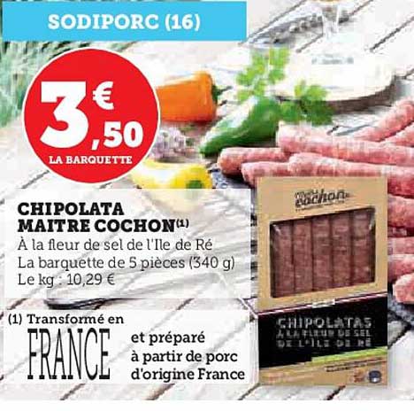 chipolata maître cochon