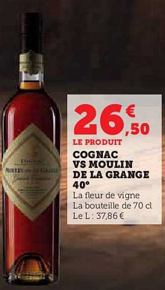 cognac vs moulin de la grange 40" la fleur de vigne