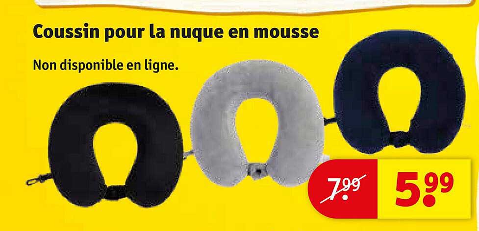 coussin pour la nuque en mousse