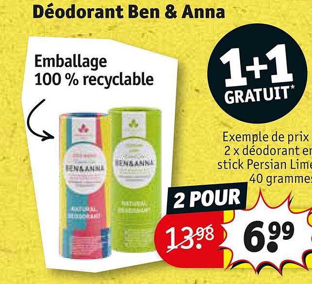 Déodorant Ben & Anna