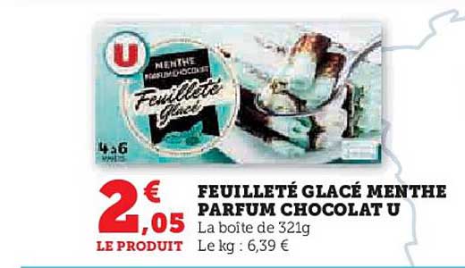 Feuilleté Glacé Menthe Parfum Chocolat U